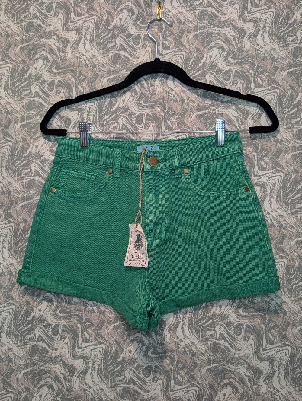 NWT Easel Denim Jean Shorts Size Small